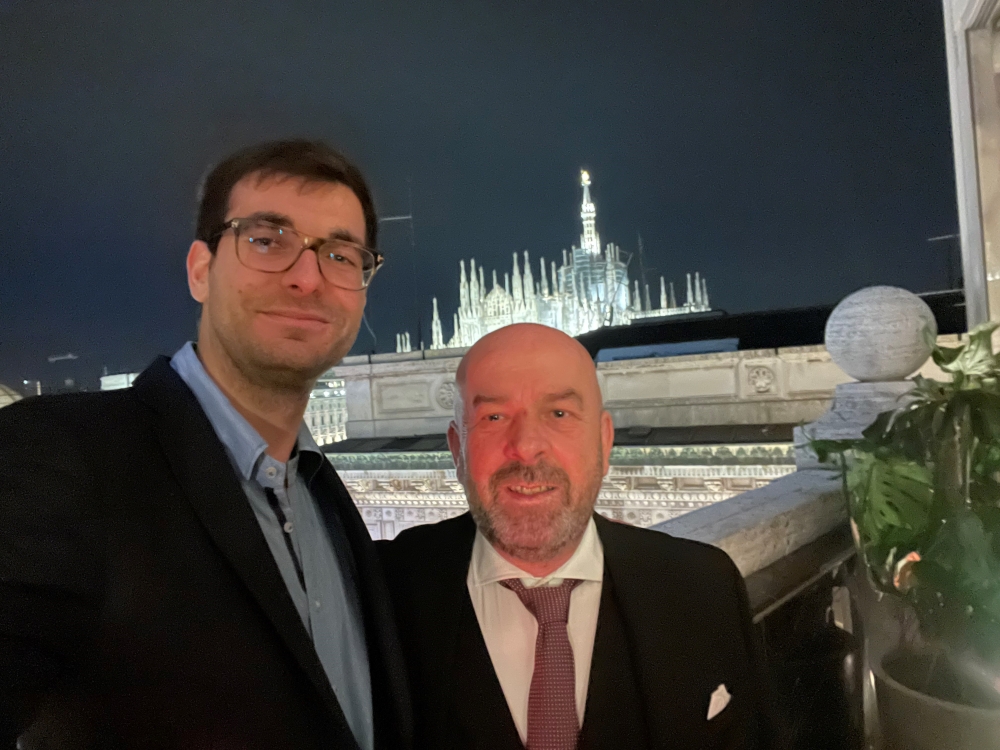 Valerio Scarello (rechts) mit seinem Assistenten